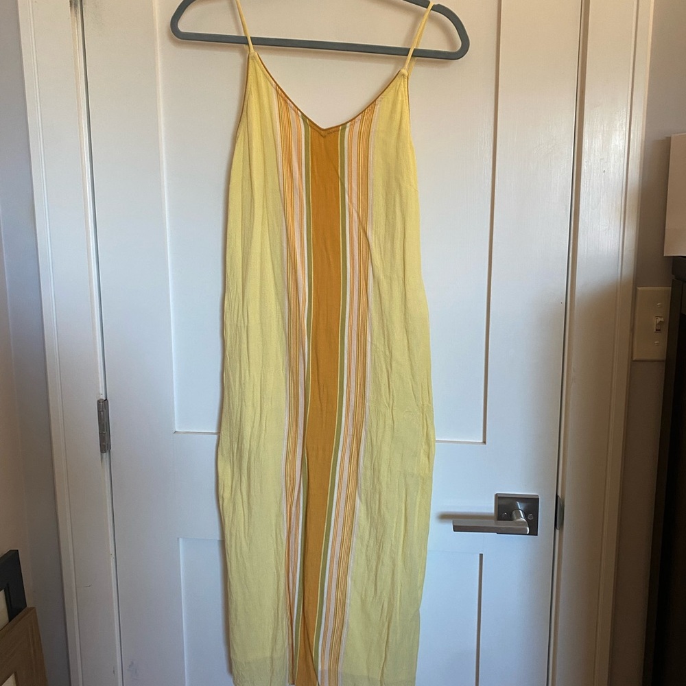 O’Neill Yellow Multi Color XS Maxi Dress - Picture 2 of 7
